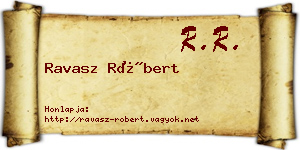 Ravasz Róbert névjegykártya